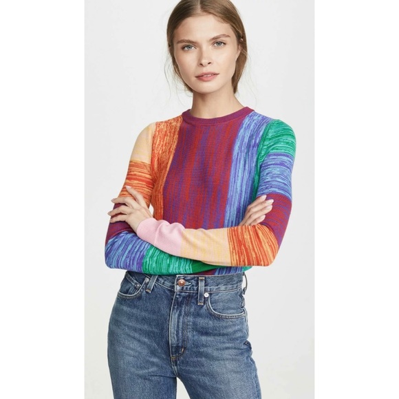 Alice + Olivia Sweaters - 🎀SOLD🎀Alice + Olivia Connie Rainbow Knit Sweater